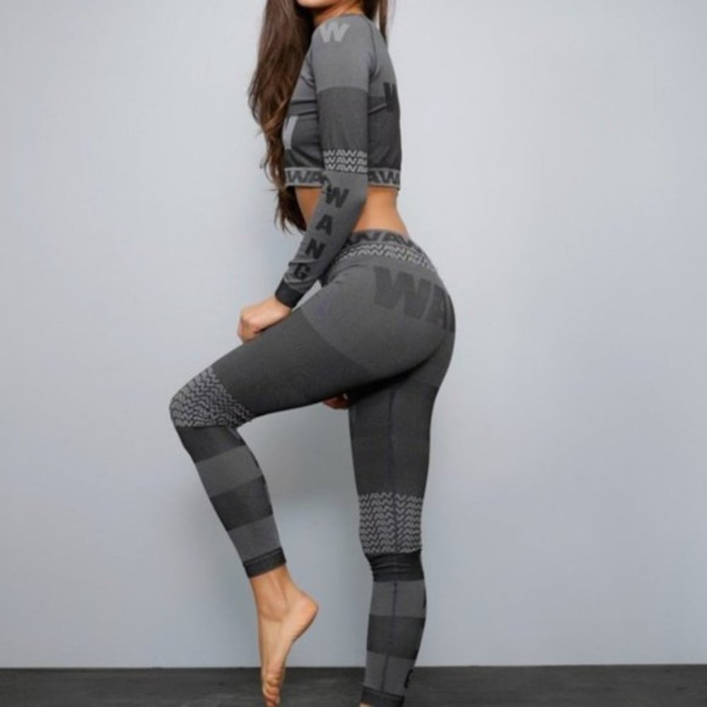 Alexander Wang X H&M Leggings Grey Logo